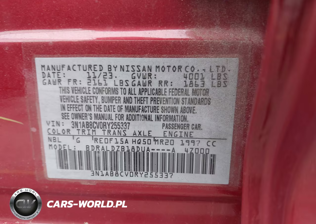 2024 Nissan Sentra Sv Xtronic Cvt VIN:3N1AB8CV0RY255337 - 9