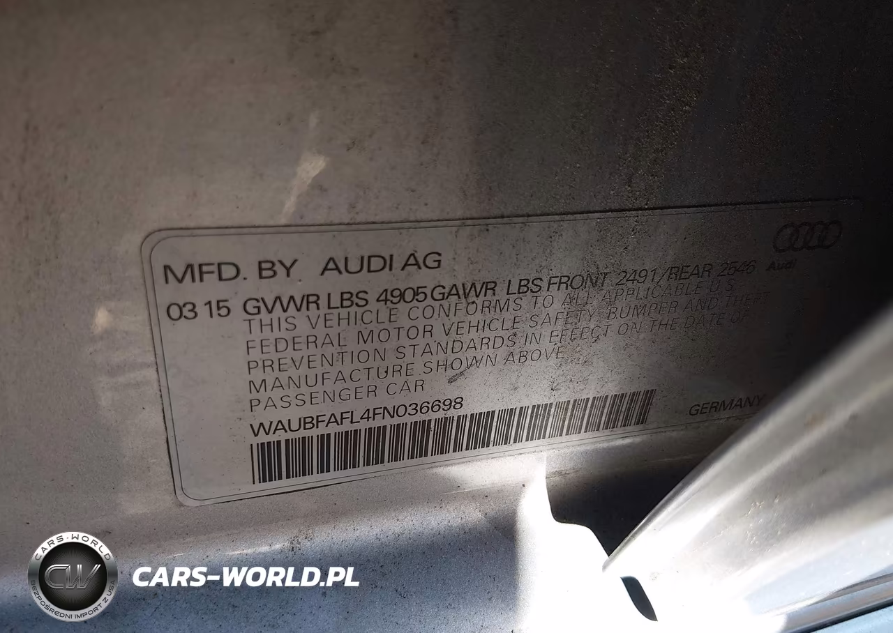 2015 Audi A4 2.0T Premium VIN:WAUBFAFL4FN036698 - 9