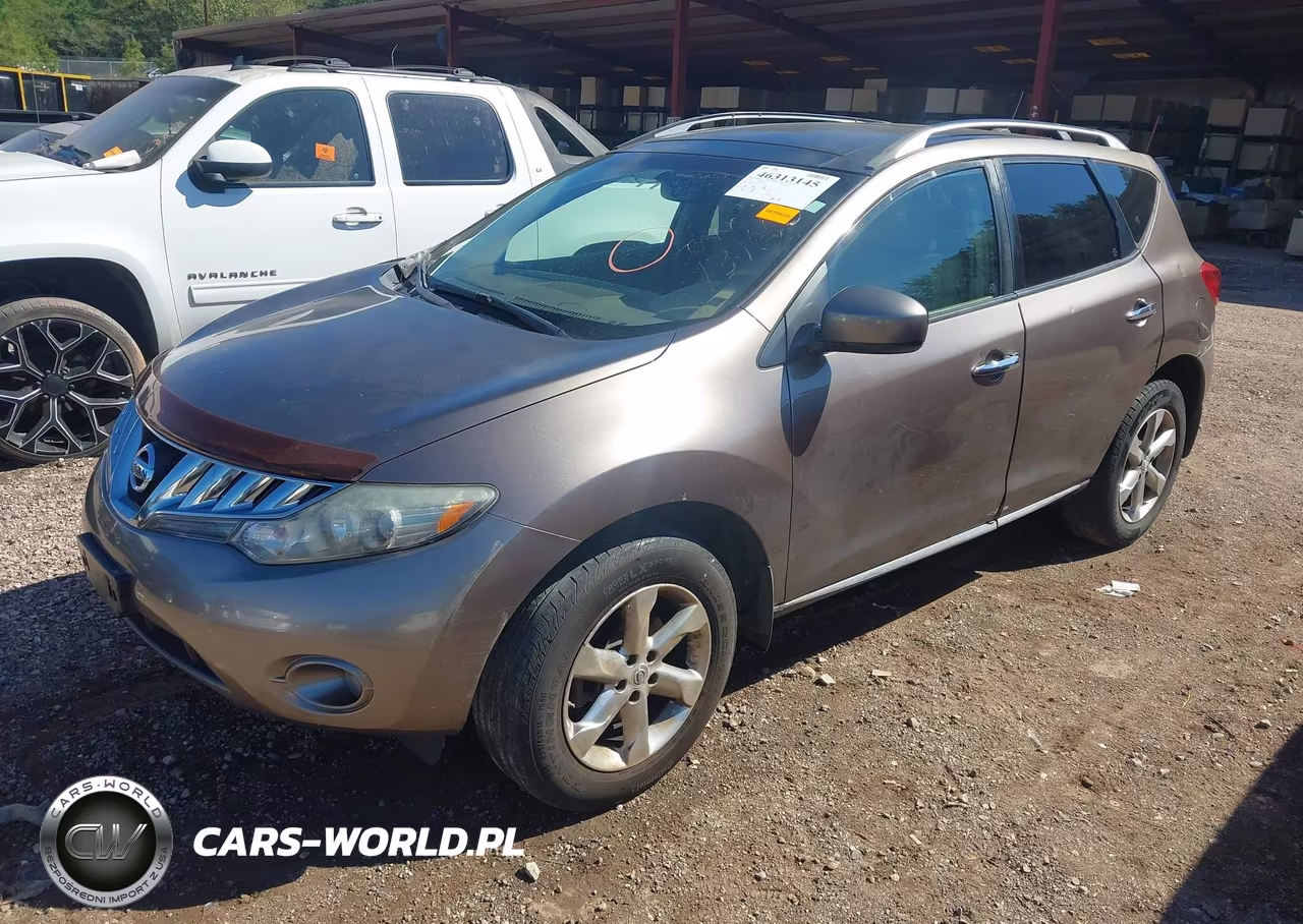 2010 Nissan Murano Sl VIN:JN8AZ1MW3AW137662 - 2