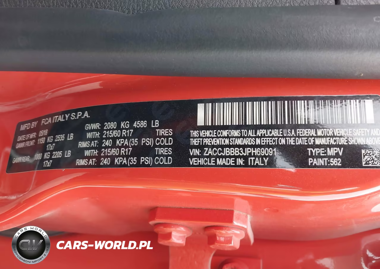 2018 Jeep Renegade Latitude 4X4 VIN:ZACCJBBB3JPH69091 - 9