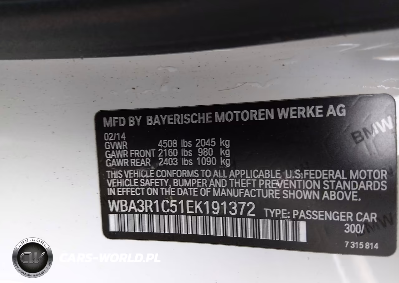 2014 BMW 435I VIN:WBA3R1C51EK191372 - 9