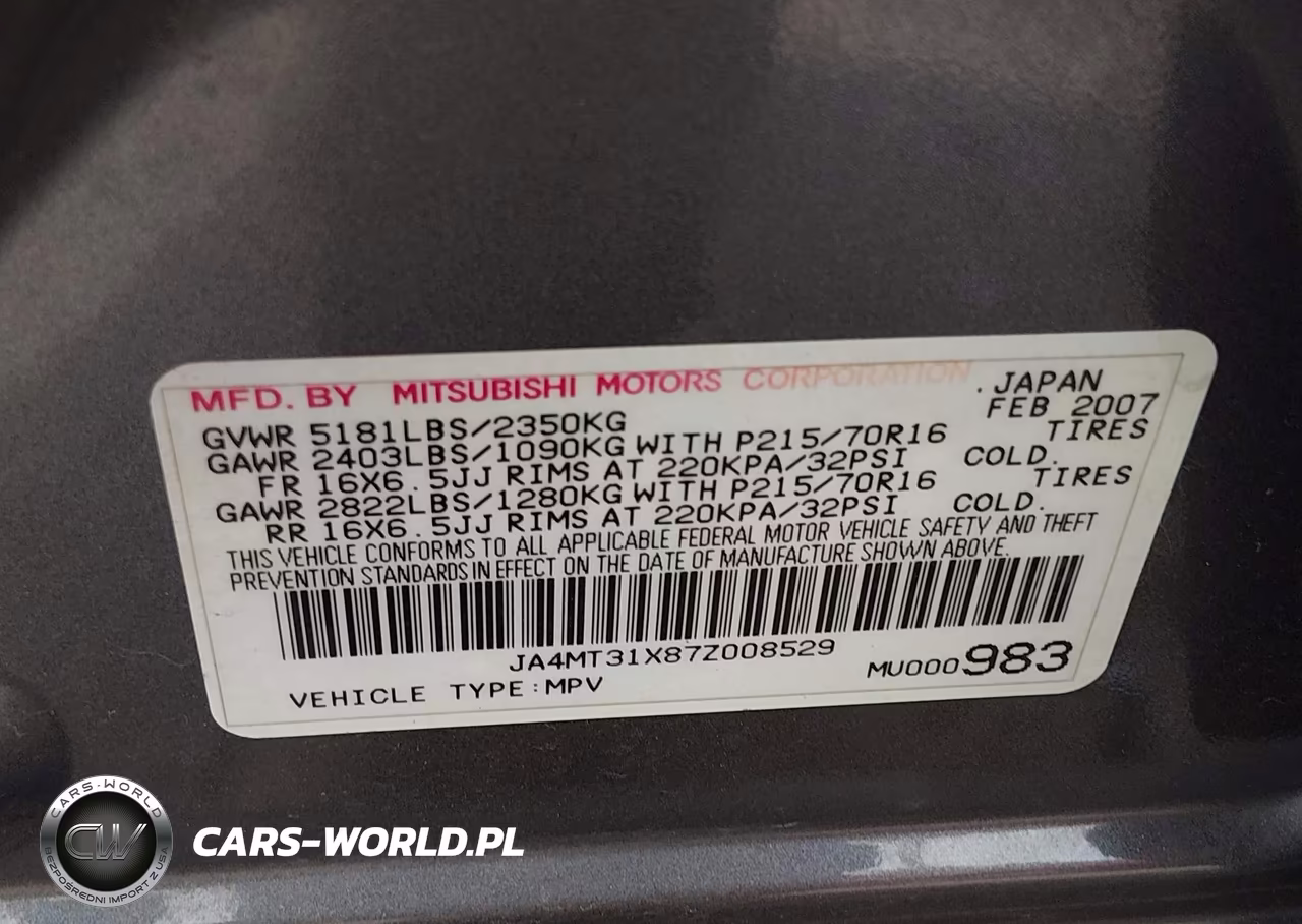 2007 Mitsubishi Outlander Ls VIN:JA4MT31X87Z008529 - 9