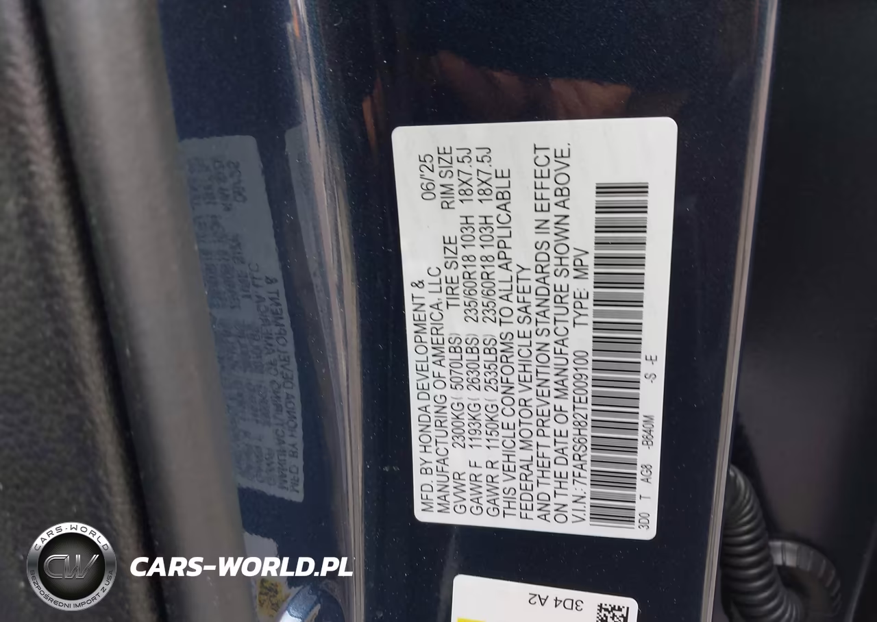 2026 Honda Cr-V Hybrid Awd Sport-L VIN:7FARS6H82TE009100 - 9