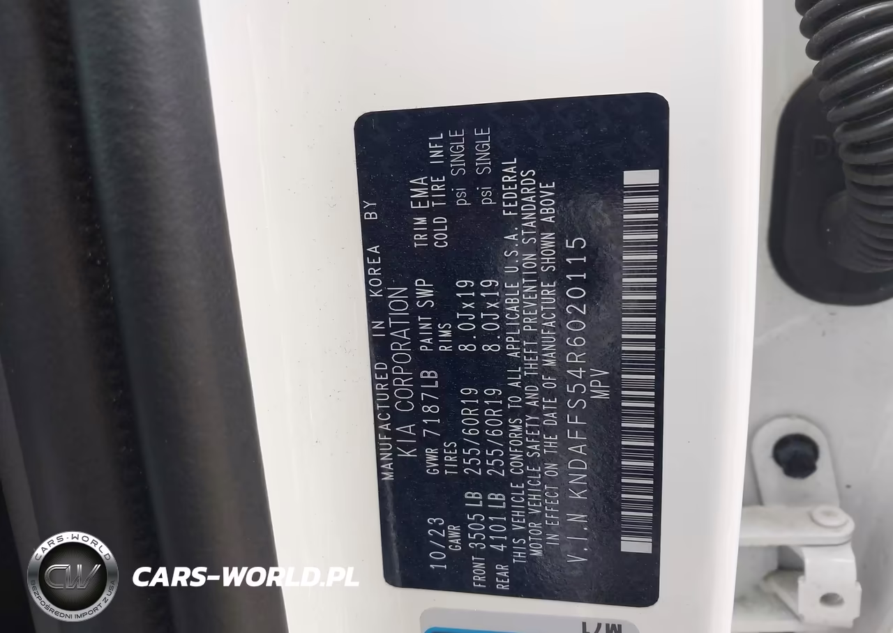 2024 Kia Ev9 Wind VIN:KNDAFFS54R6020115 - 9