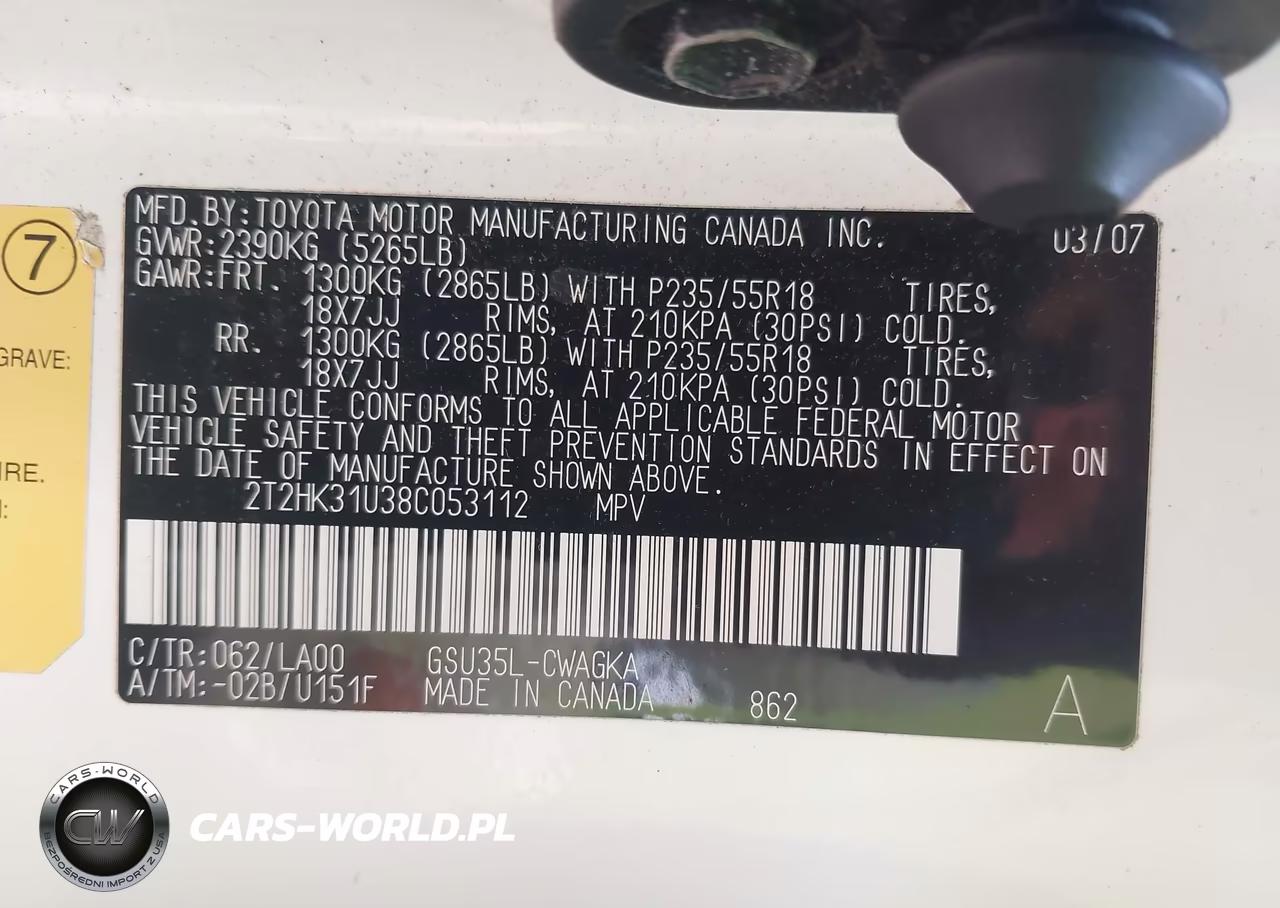 2008 Lexus Rx 350 VIN:2T2HK31U38C053112 - 9