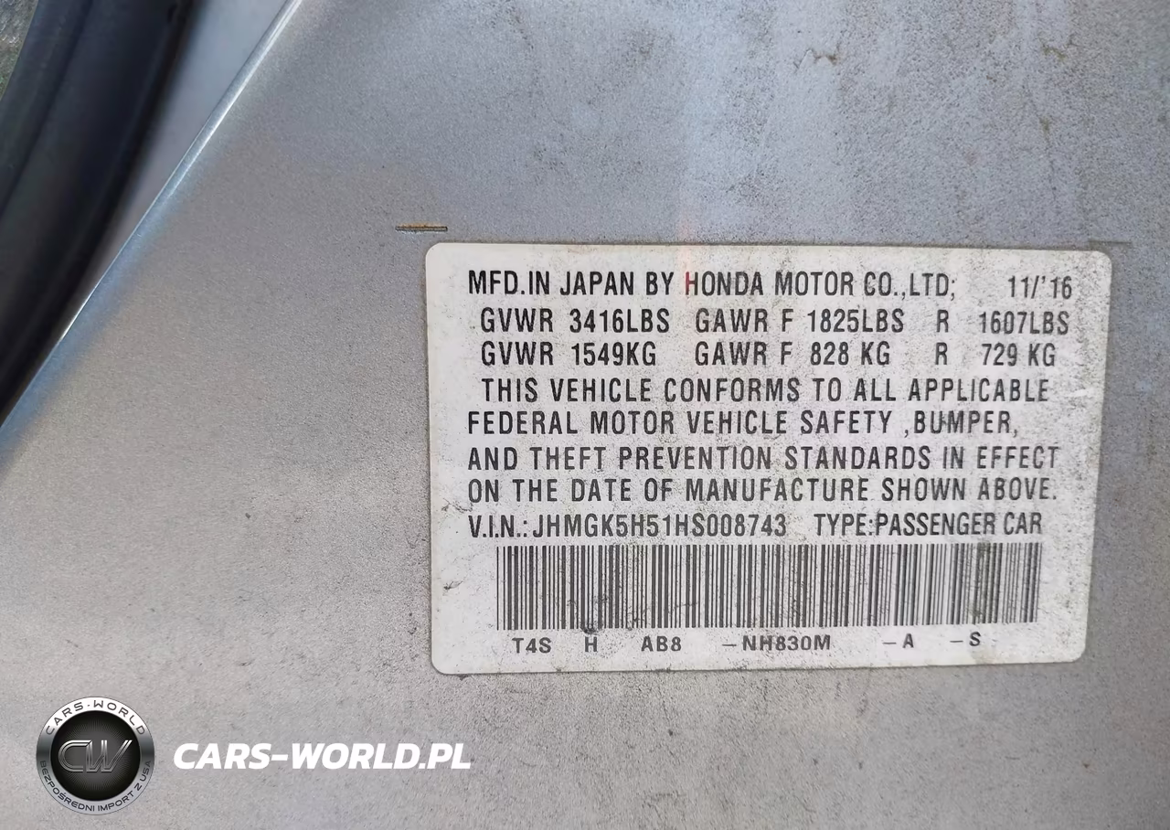 2017 Honda Fit Lx VIN:JHMGK5H51HS008743 - 9