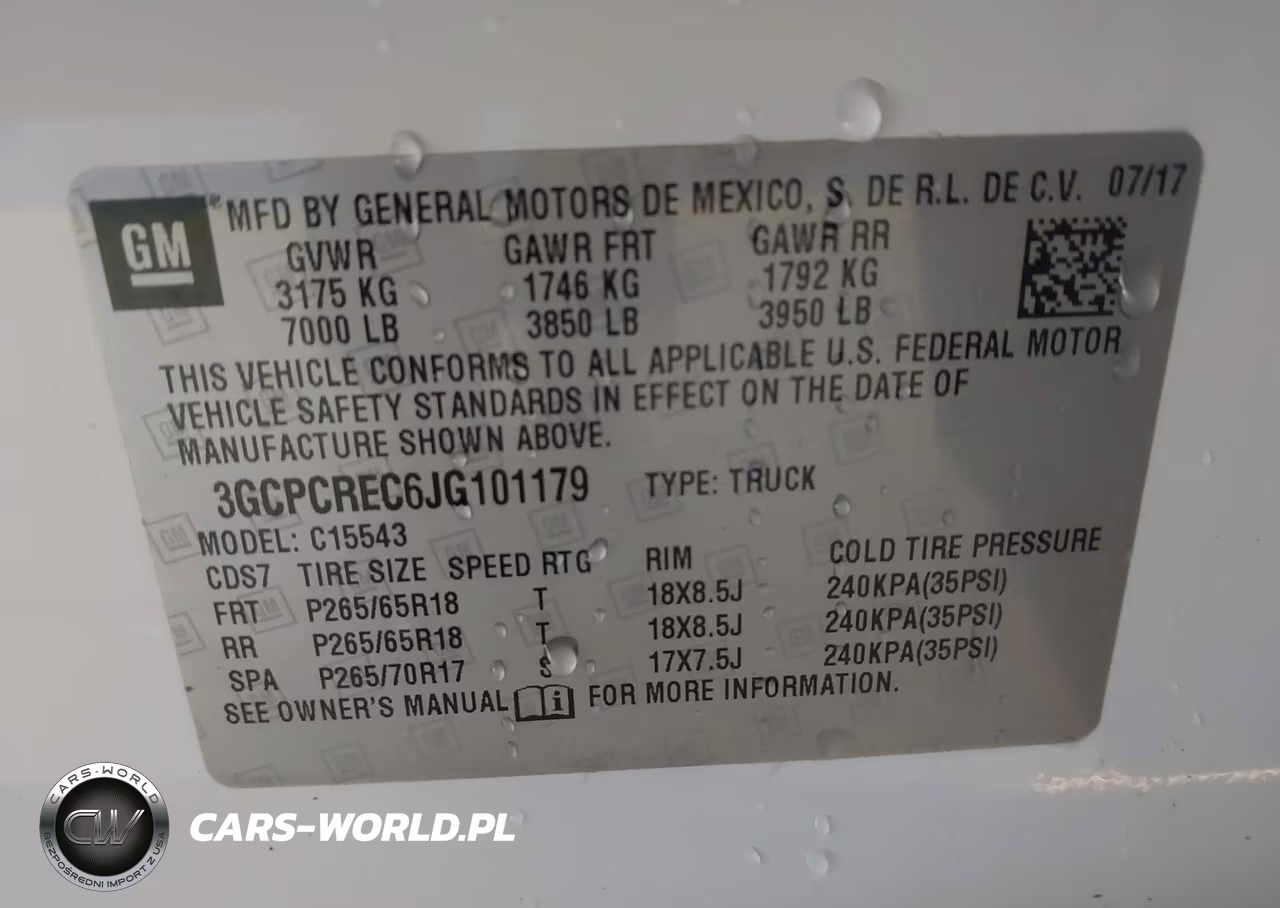 2018 Chevrolet Silverado 1500 1Lt VIN:3GCPCREC6JG101179 - 9