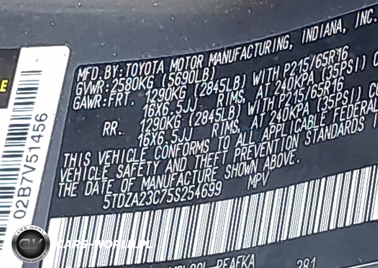 2005 Toyota Sienna Ce VIN:5TDZA23C75S254699 - 9