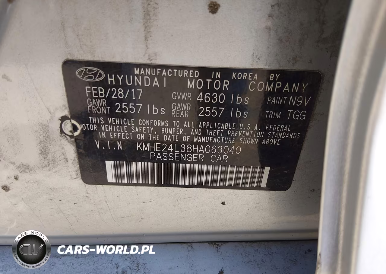 2017 Hyundai Sonata Hybrid Se VIN:KMHE24L38HA063040 - 9