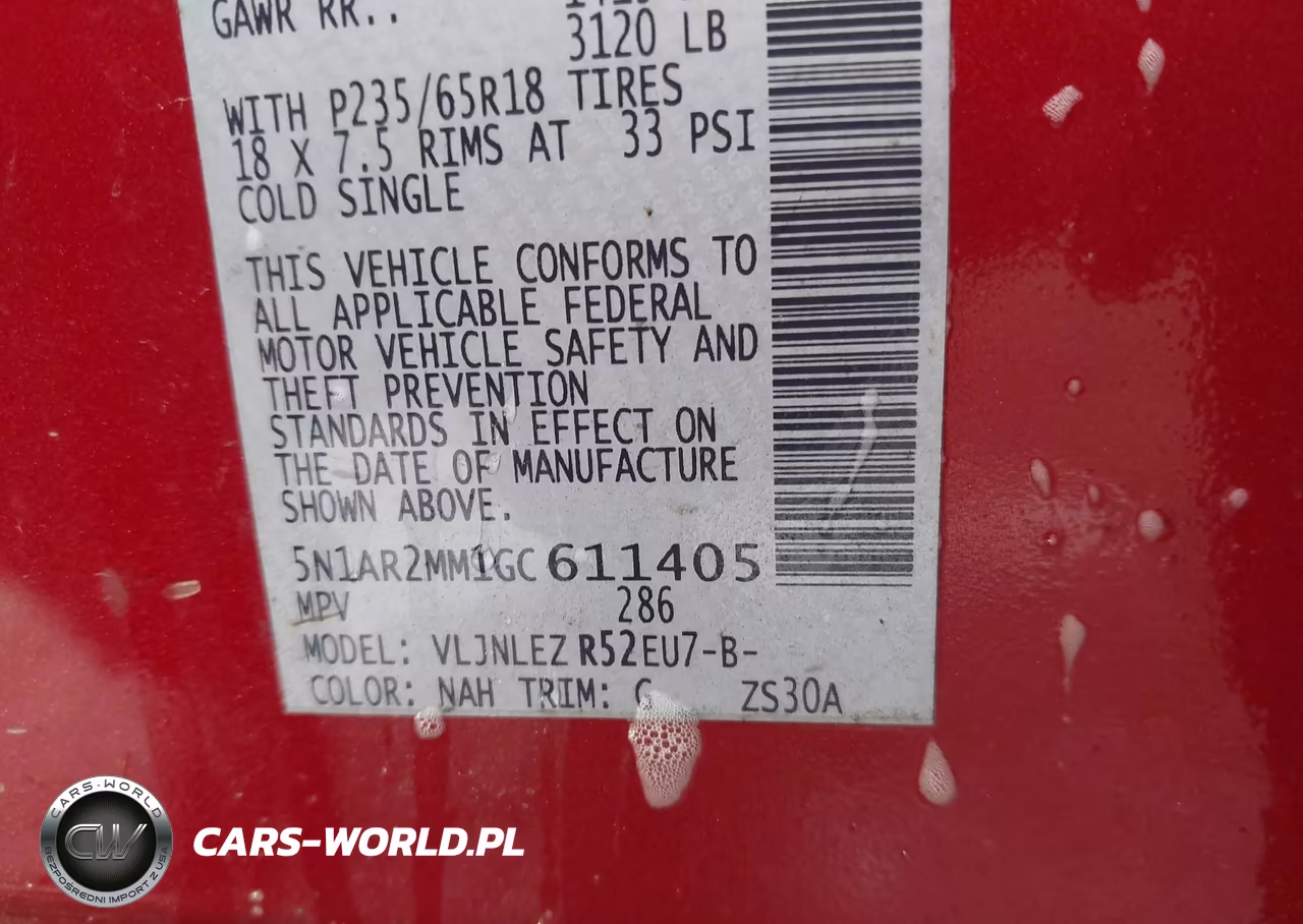 2016 Nissan Pathfinder Platinum-S-Sl-Sv VIN:5N1AR2MM1GC611405 - 9
