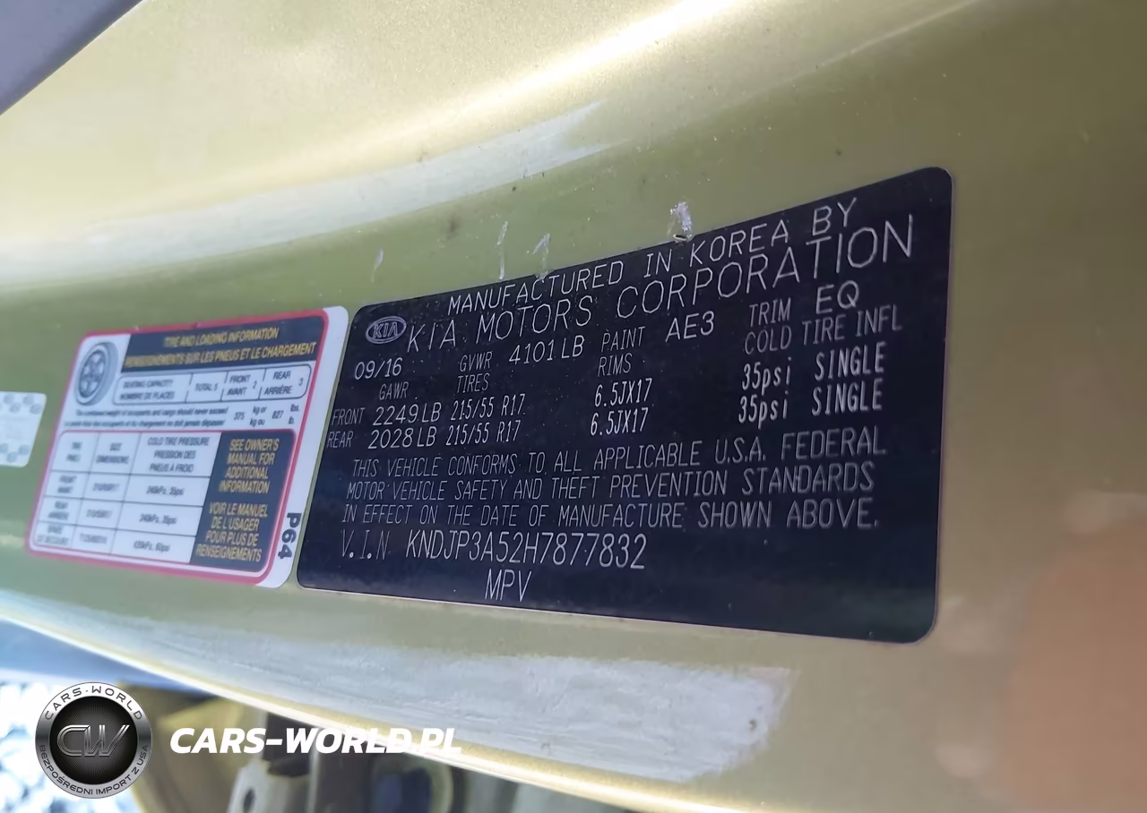 2017 Kia Soul + VIN:KNDJP3A52H7877832 - 9