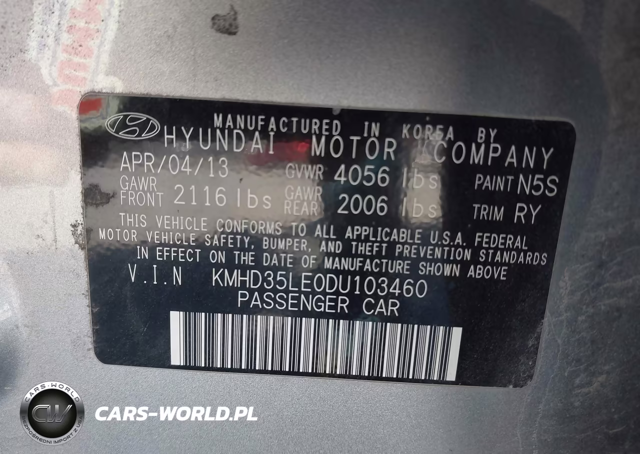 2013 Hyundai Elantra Gt VIN:KMHD35LE0DU103460 - 9