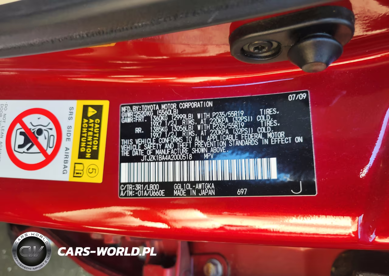 2010 Lexus Rx 350 VIN:JTJZK1BA4A2000518 - 9