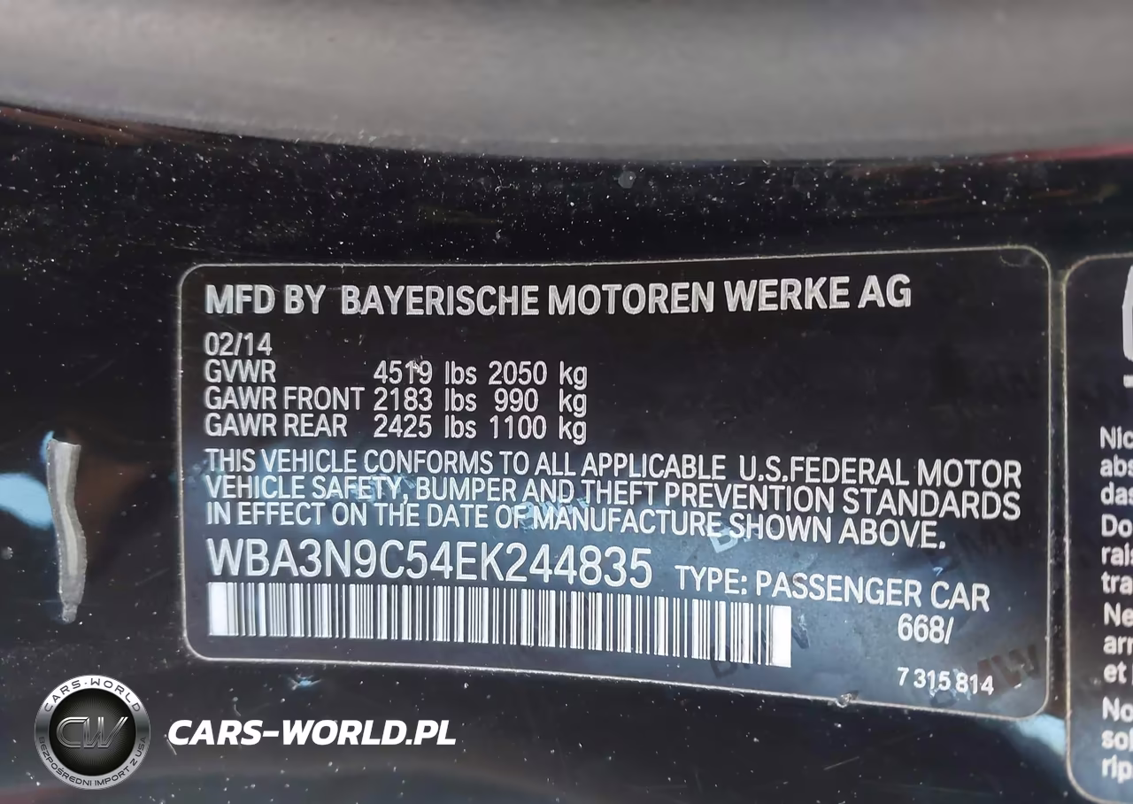 2014 BMW 428I xDrive VIN:WBA3N9C54EK244835 - 9