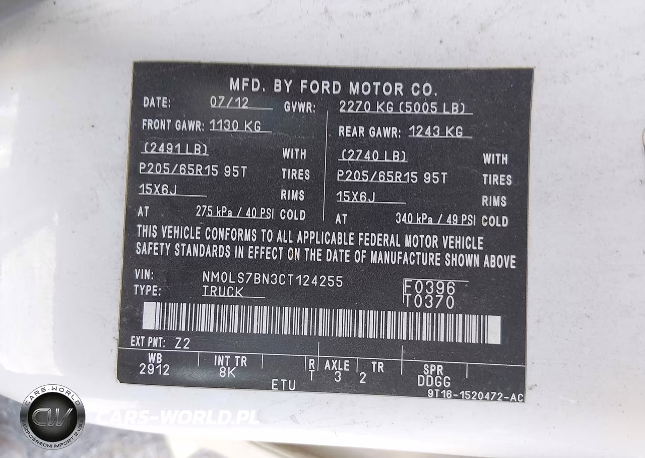 2012 Ford Transit Connect Xlt VIN:NM0LS7BN3CT124255 - 9