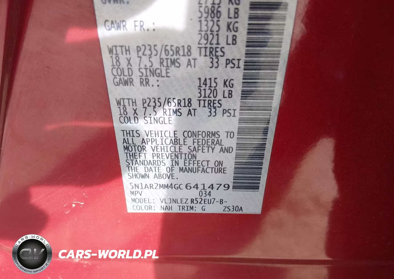 2016 Nissan Pathfinder Platinum-S-Sl-Sv VIN:5N1AR2MM4GC641479 - 9