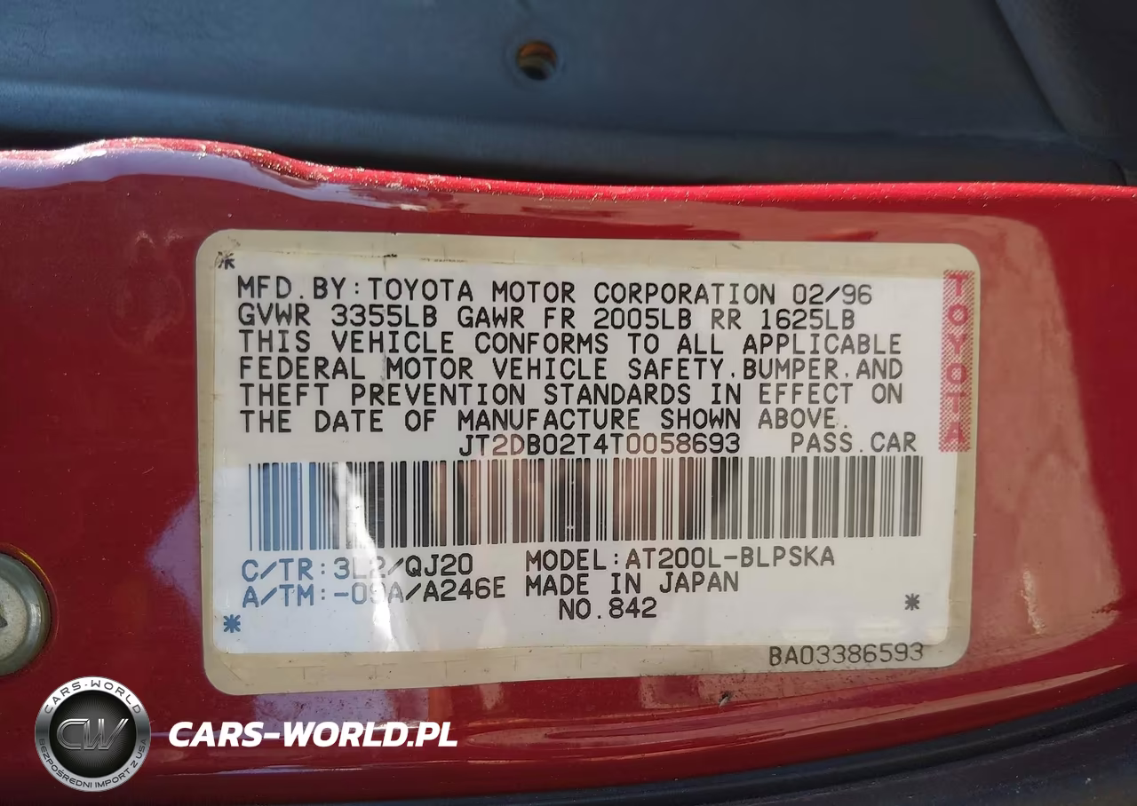 1996 Toyota Celica St-St 25Th Ann Ltd VIN:JT2DB02T4T0058693 - 9