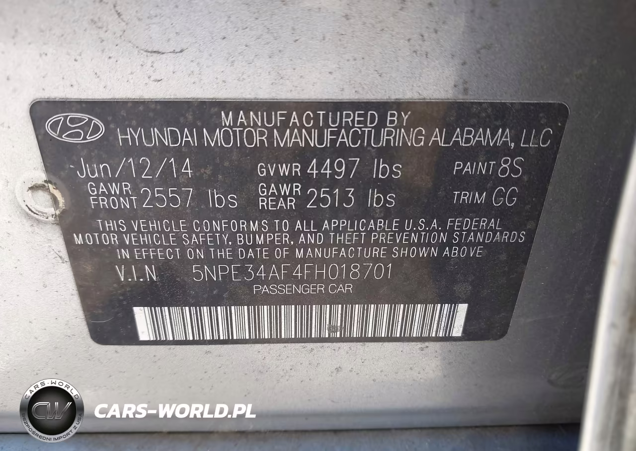 2015 Hyundai Sonata Limited VIN:5NPE34AF4FH018701 - 9