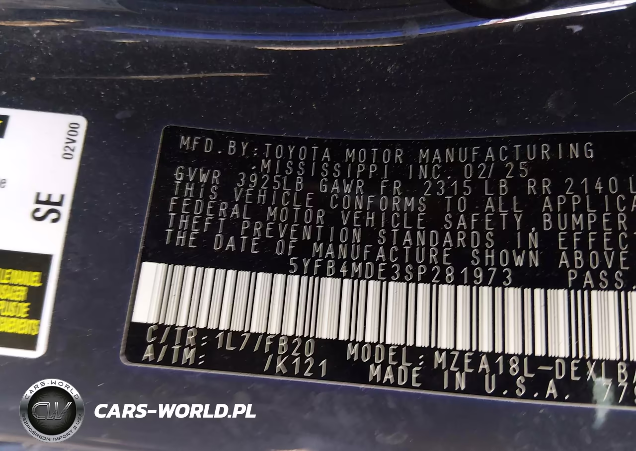 2025 Toyota Corolla Le VIN:5YFB4MDE3SP281973 - 9