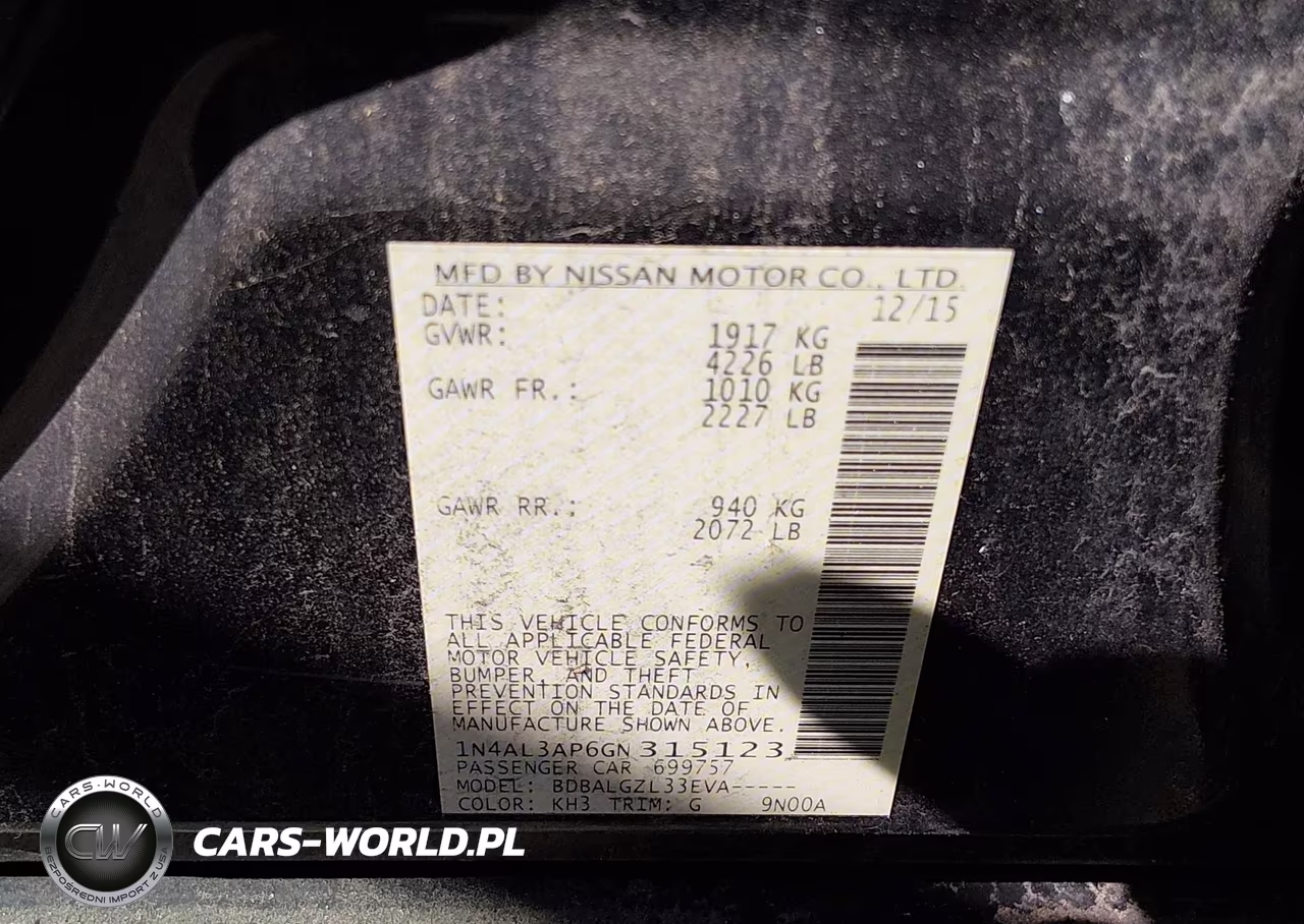 2016 Nissan Altima 2.5 S VIN:1N4AL3AP6GN315123 - 9