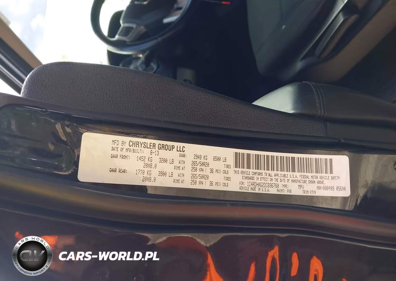 2013 Dodge Durango Sxt VIN:1C4RDHAG2DC696760 - 9