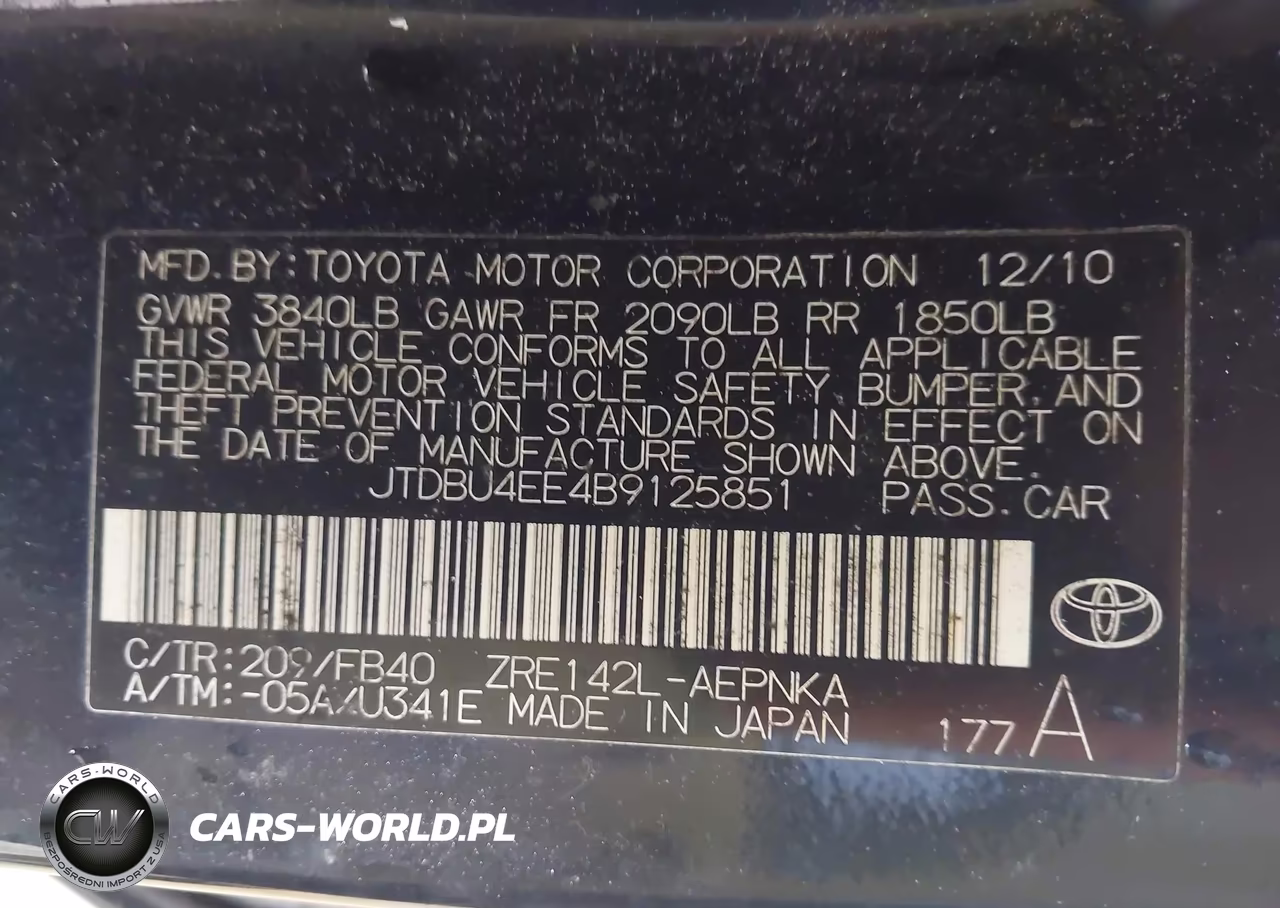 2011 Toyota Corolla Le VIN:JTDBU4EE4B9125851 - 9