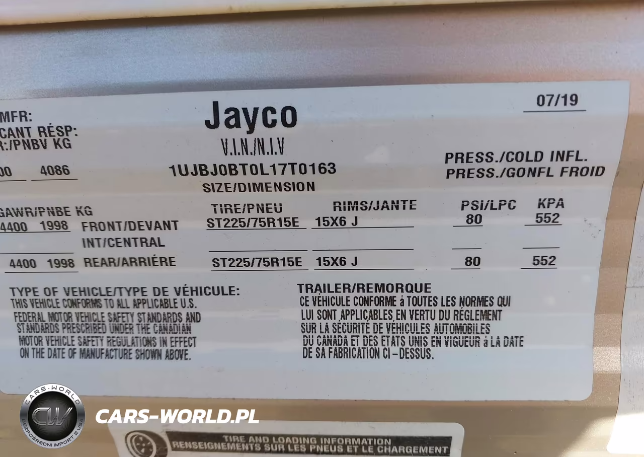 2020 Jayco Jayfl184Bh VIN:1UJBJ0BT0L17T0163 - 9