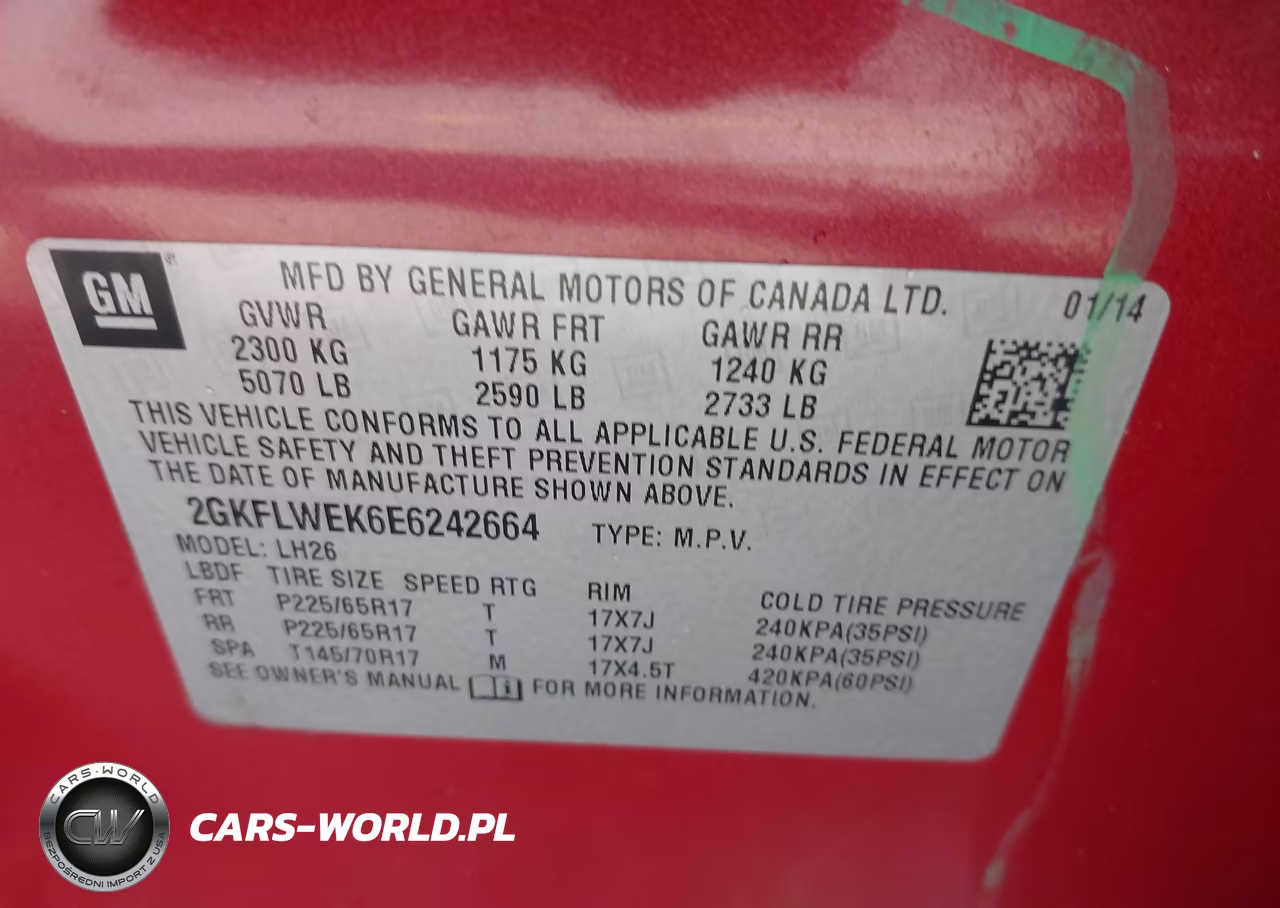 2014 GMC Terrain Sle-2 VIN:2GKFLWEK6E6242664 - 9