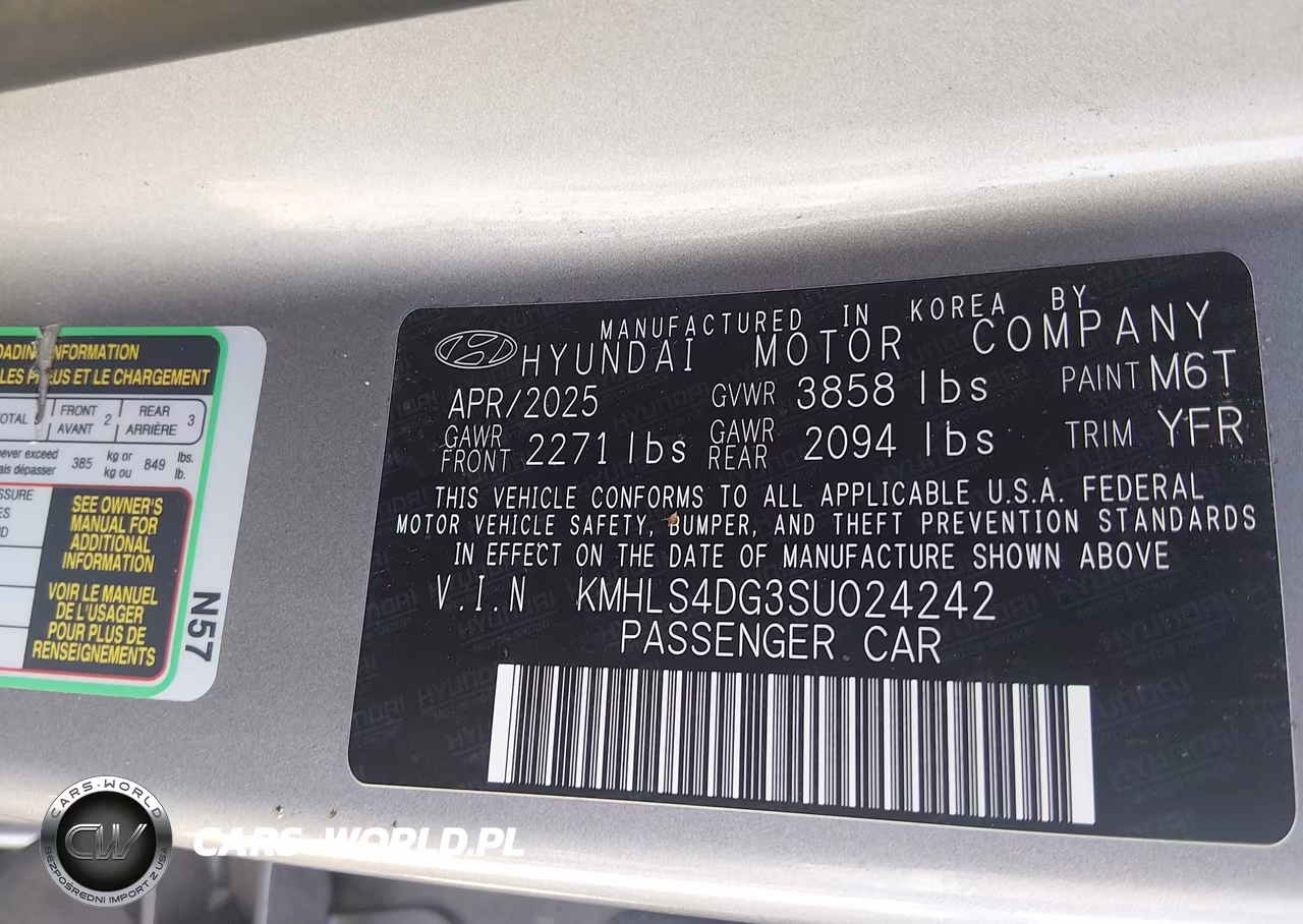 2025 Hyundai Elantra Sel Convenience VIN:KMHLS4DG3SU024242 - 9