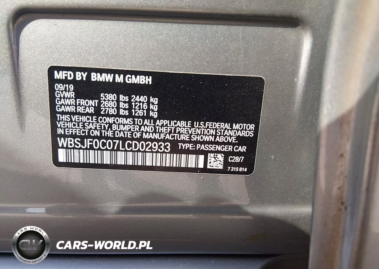 2020 BMW M5 VIN:WBSJF0C07LCD02933 - 9