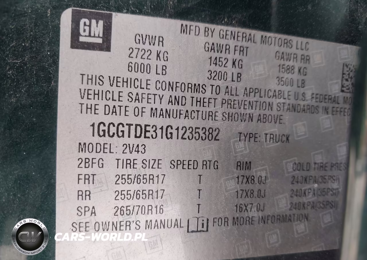 2016 Chevrolet Colorado Z71 VIN:1GCGTDE31G1235382 - 9