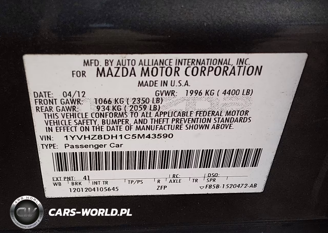 2012 Mazda Mazda6 I Touring VIN:1YVHZ8DH1C5M43590 - 9
