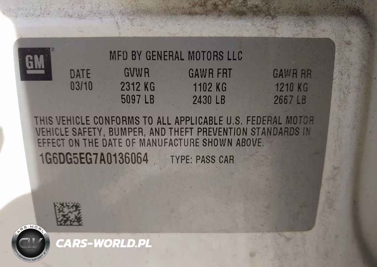 2010 Cadillac Cts Luxury VIN:1G6DG5EG7A0136064 - 9
