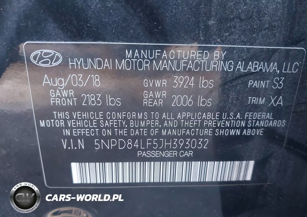 2018 Hyundai Elantra Sel VIN:5NPD84LF5JH393032 - 9