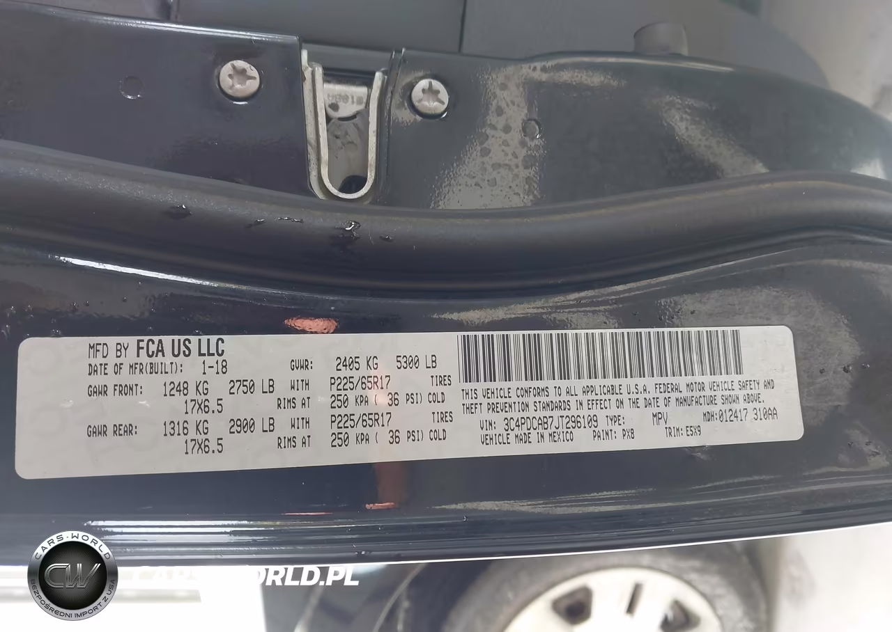 2018 Dodge Journey Se VIN:3C4PDCAB7JT296109 - 9