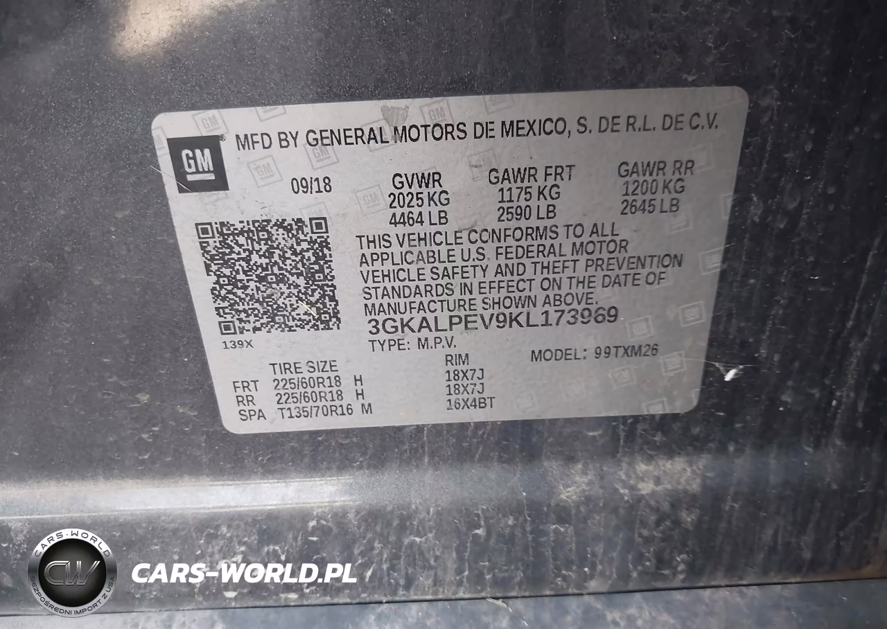 2019 GMC Terrain Slt VIN:3GKALPEV9KL173969 - 9