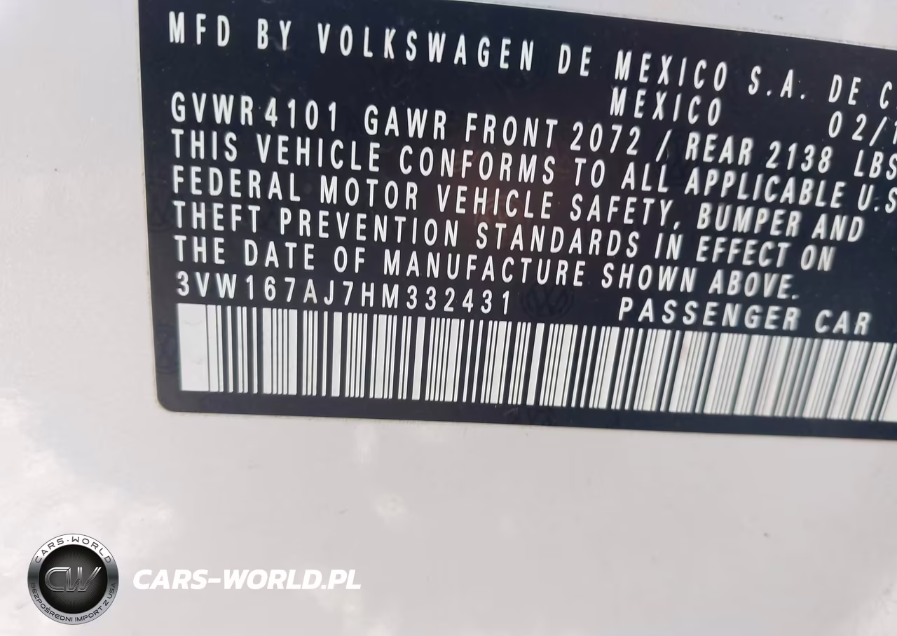2017 Volkswagen Jetta 1.4T S VIN:3VW167AJ7HM332431 - 9