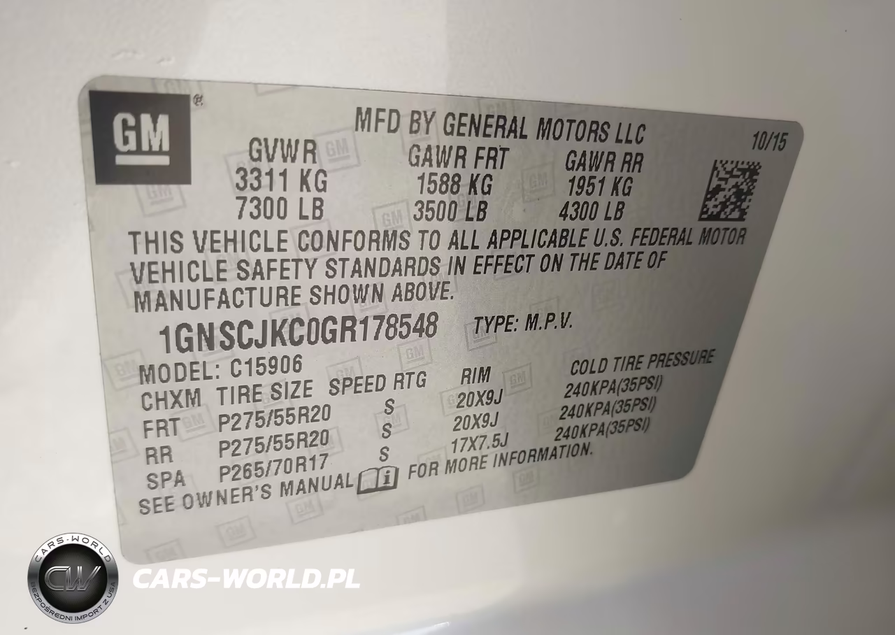 2016 Chevrolet Suburban Ltz VIN:1GNSCJKC0GR178548 - 9