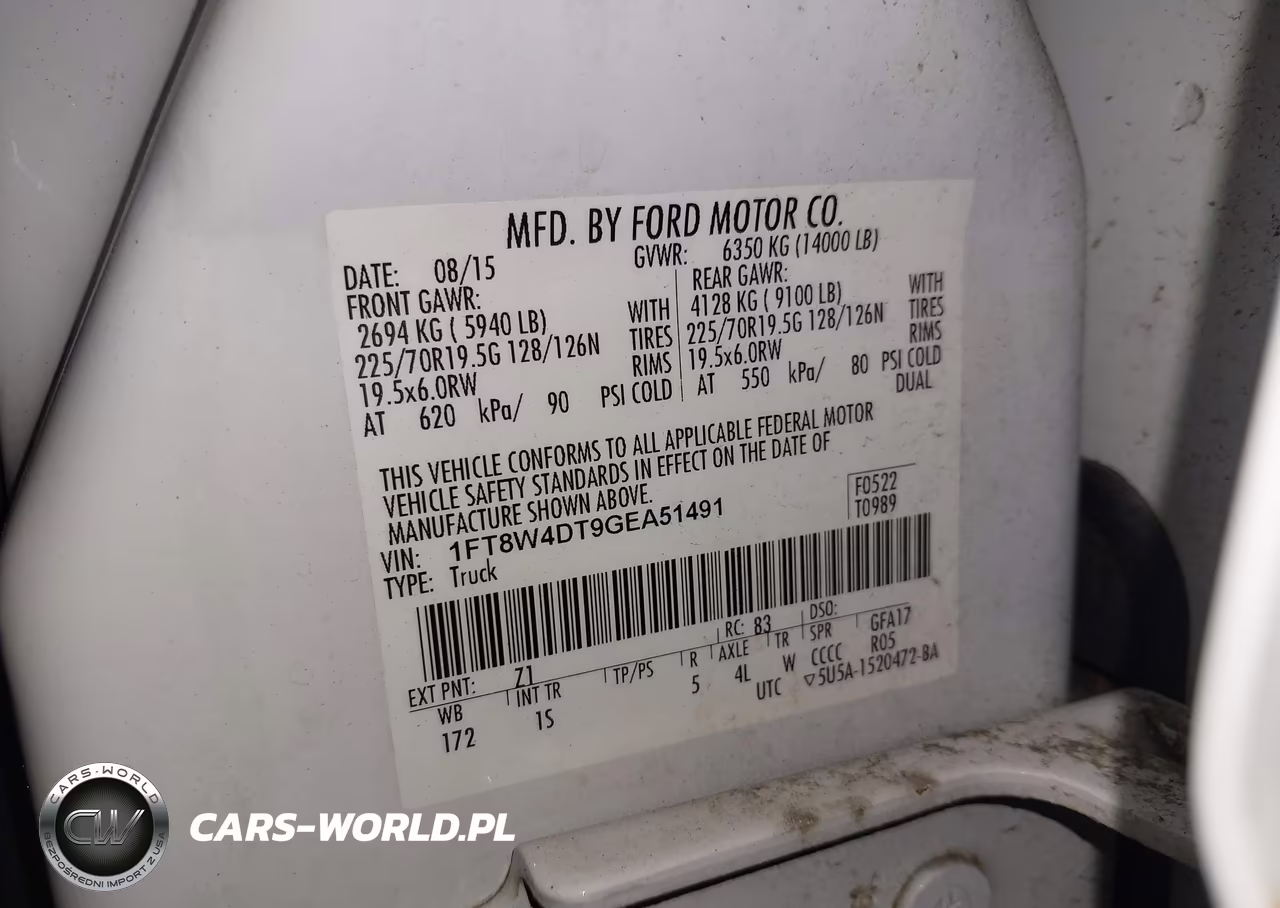 2016 Ford F-450 Xl VIN:1FT8W4DT9GEA51491 - 9