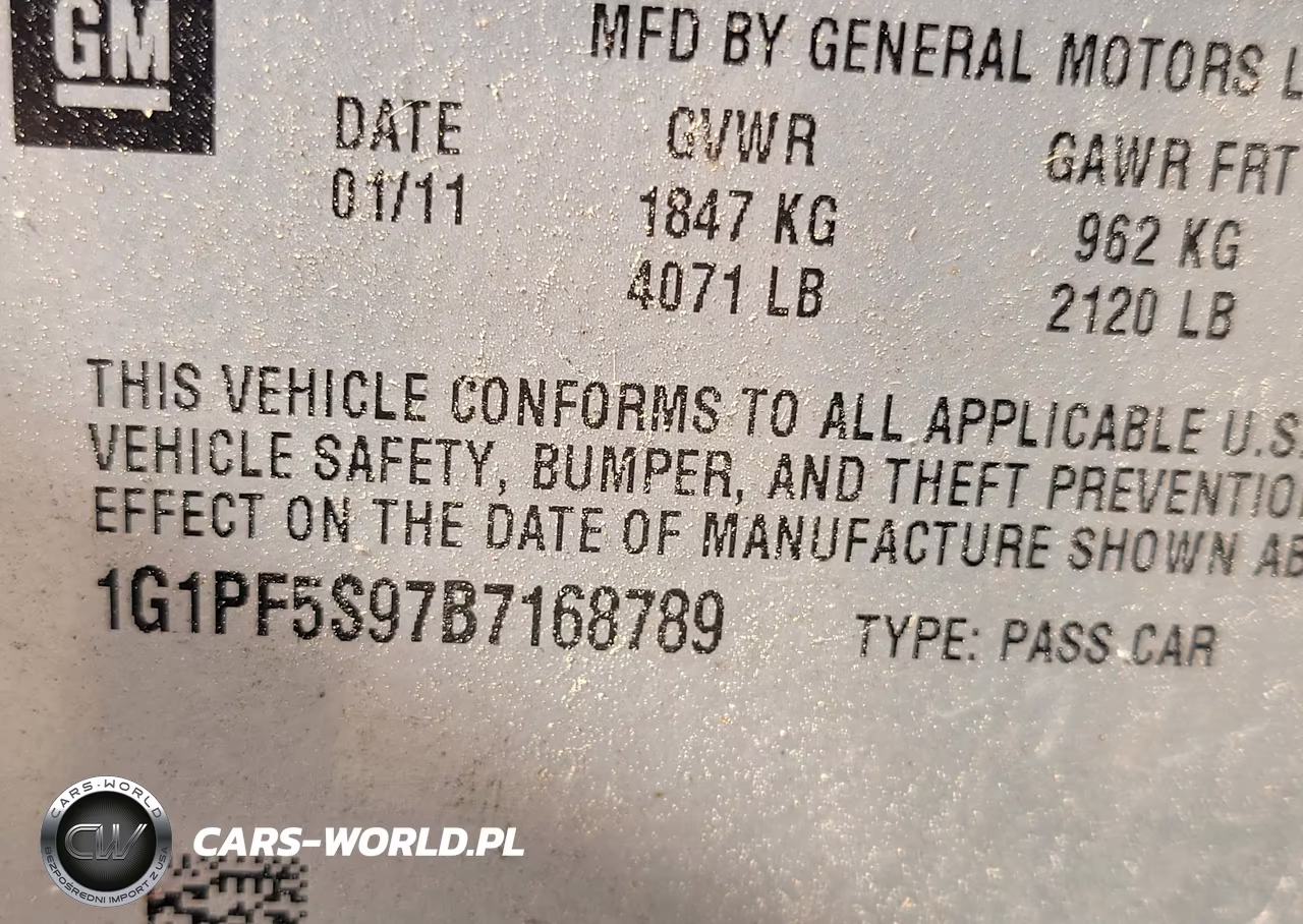 2011 Chevrolet Cruze 1Lt VIN:1G1PF5S97B7168789 - 9