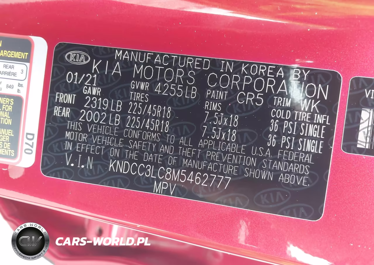 2021 Kia Niro Touring VIN:KNDCC3LC8M5462777 - 9