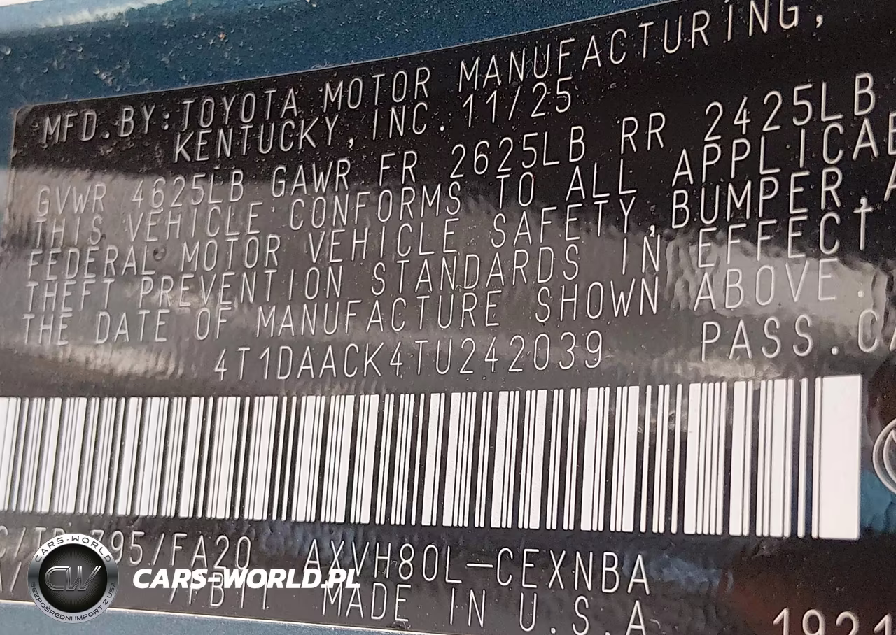 2026 Toyota Camry Le VIN:4T1DAACK4TU242039 - 9