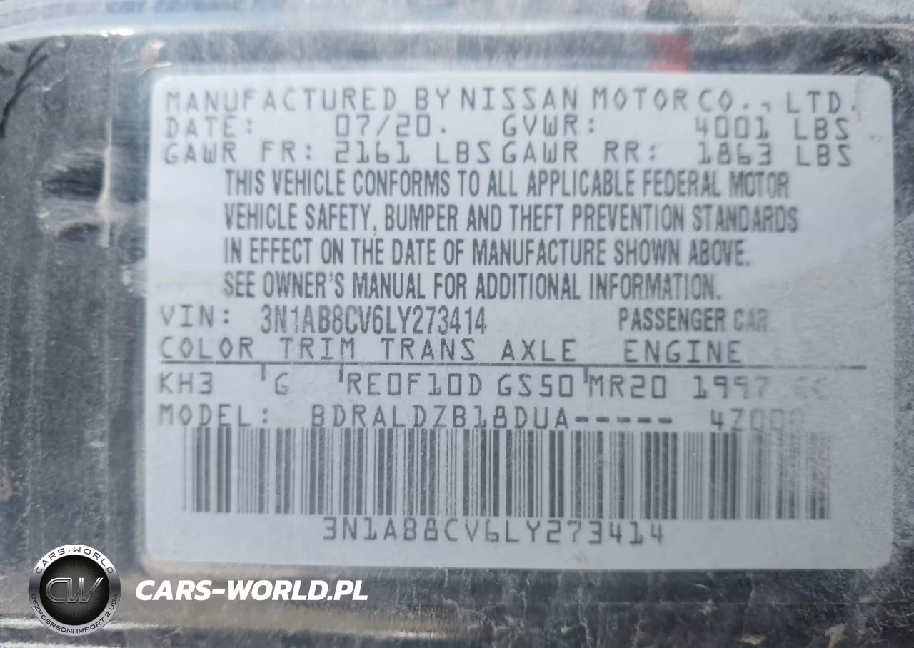 2020 Nissan Sentra Sv Xtronic Cvt VIN:3N1AB8CV6LY273414 - 9