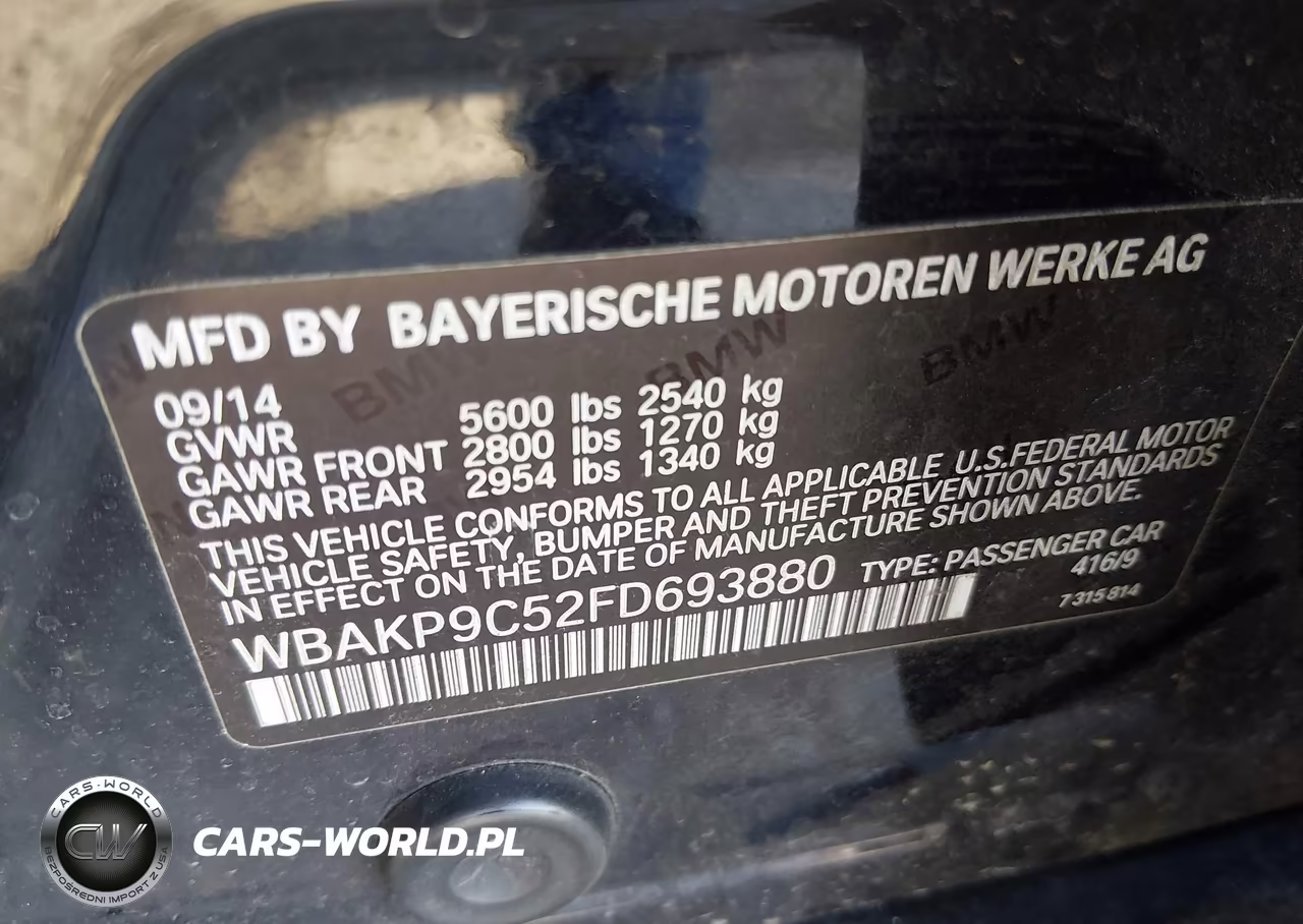 2015 BMW 550I xDrive VIN:WBAKP9C52FD693880 - 9