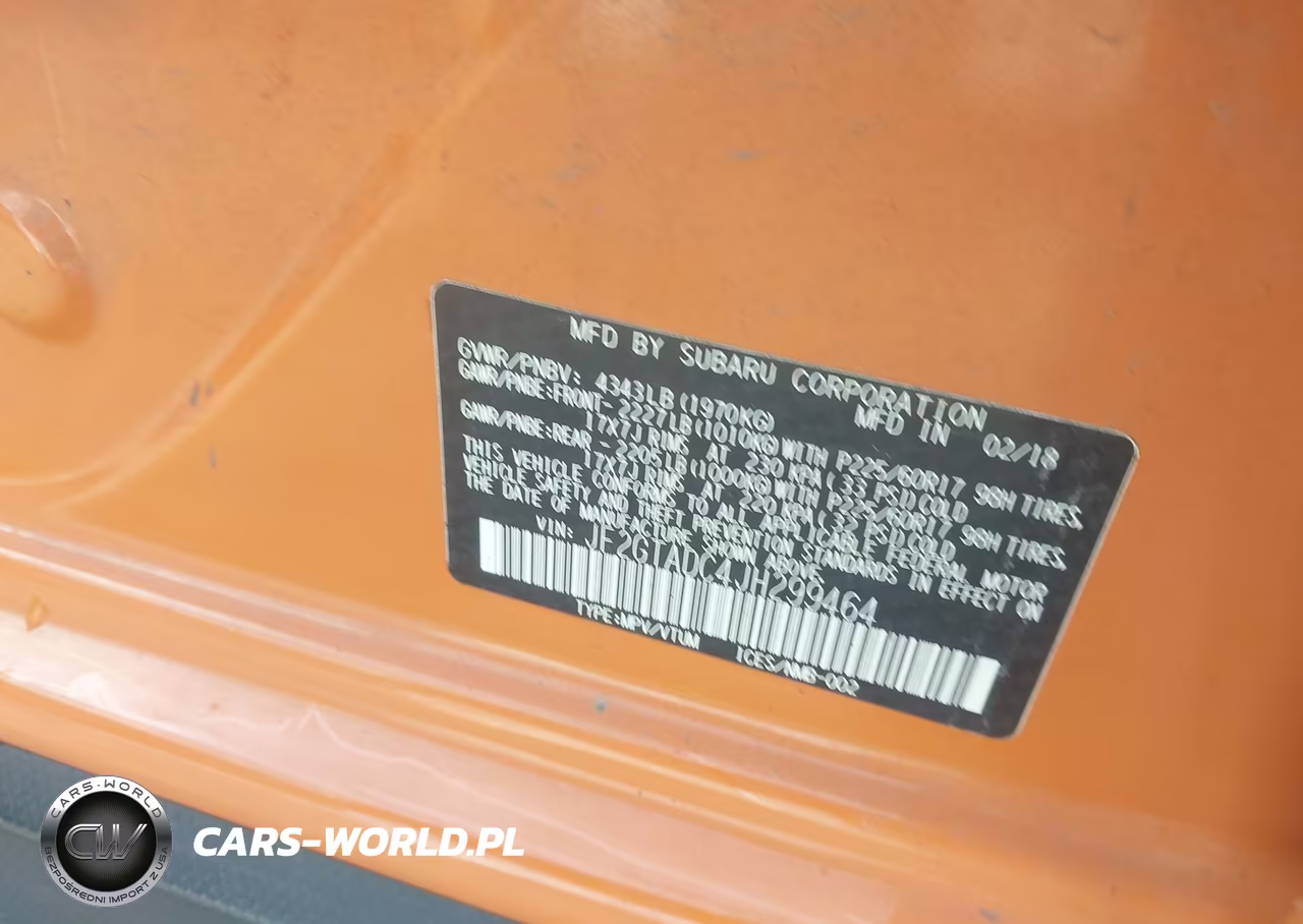 2018 Subaru Crosstrek 2.0I Premium VIN:JF2GTADC4JH299464 - 9