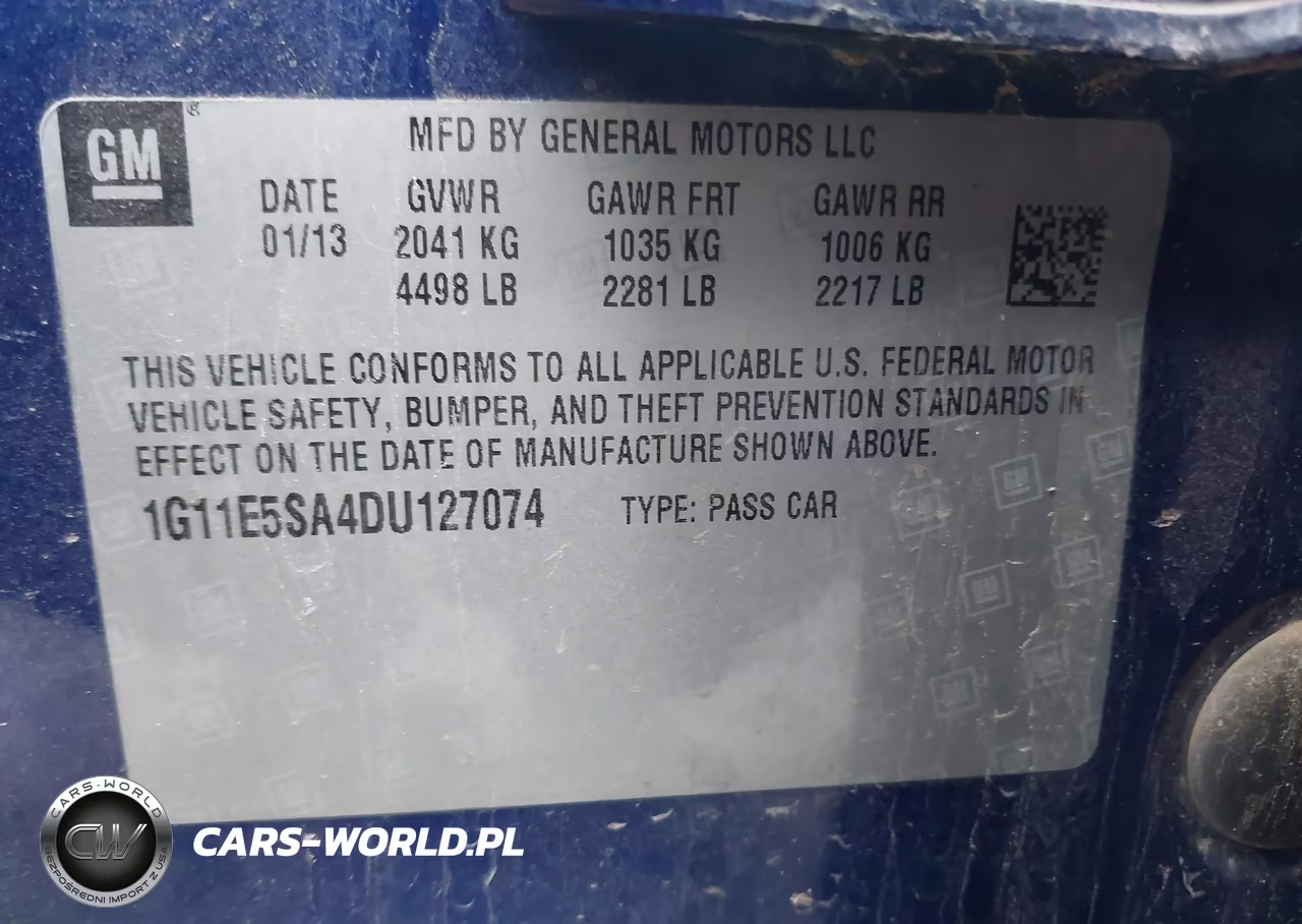 2013 Chevrolet Malibu 2Lt VIN:1G11E5SA4DU127074 - 9