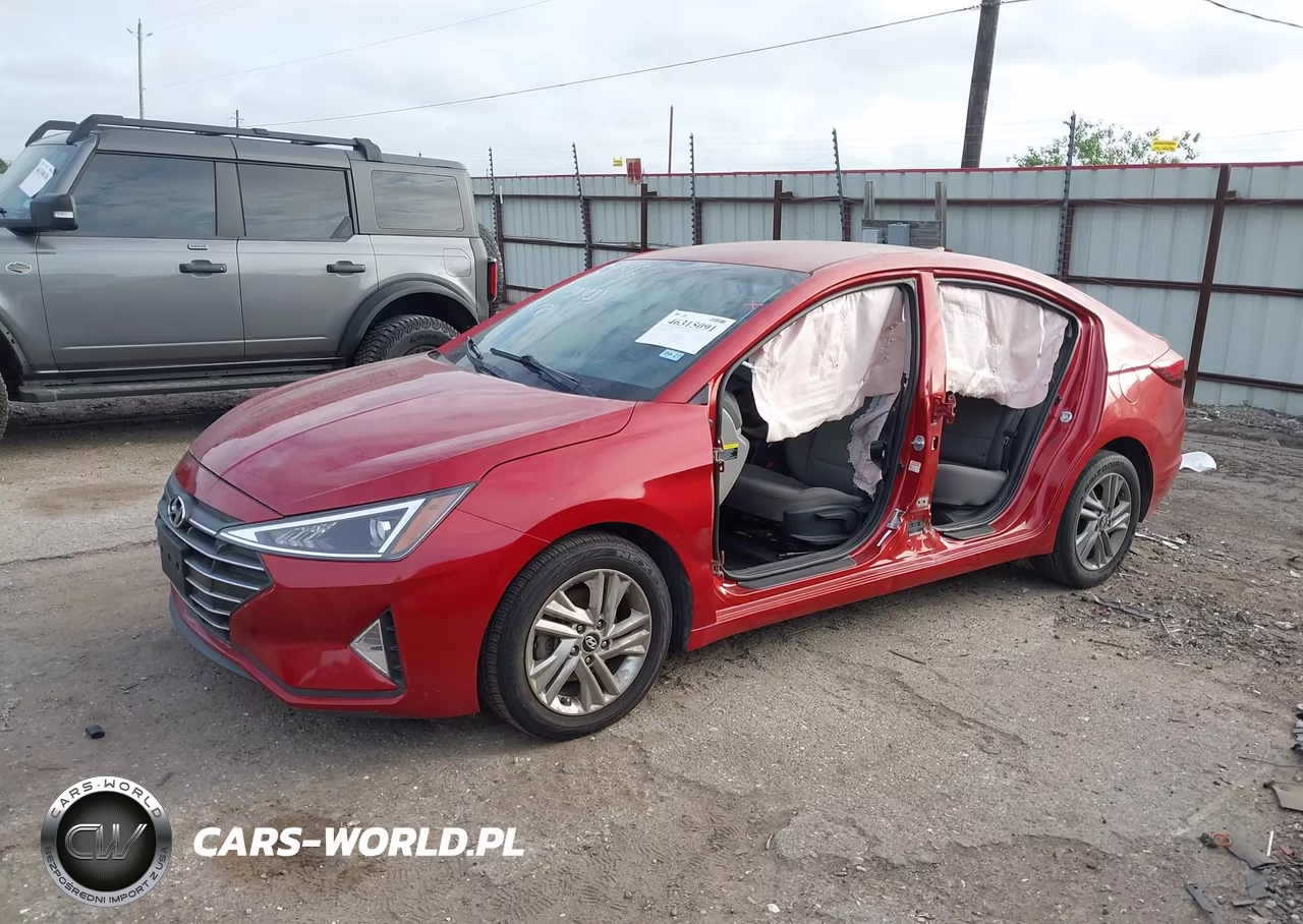 2019 Hyundai Elantra Sel VIN:5NPD84LF2KH409494 - 2