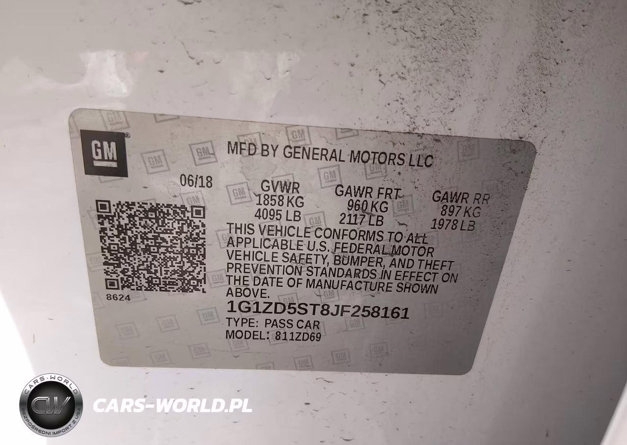 2018 Chevrolet Malibu Lt VIN:1G1ZD5ST8JF258161 - 9