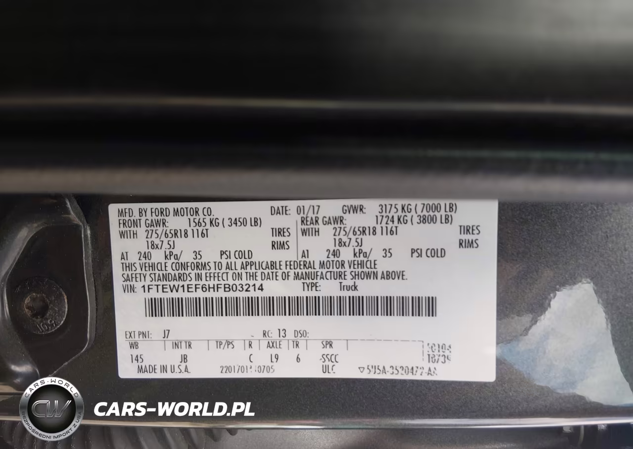 2017 Ford F-150 Xlt VIN:1FTEW1EF6HFB03214 - 9