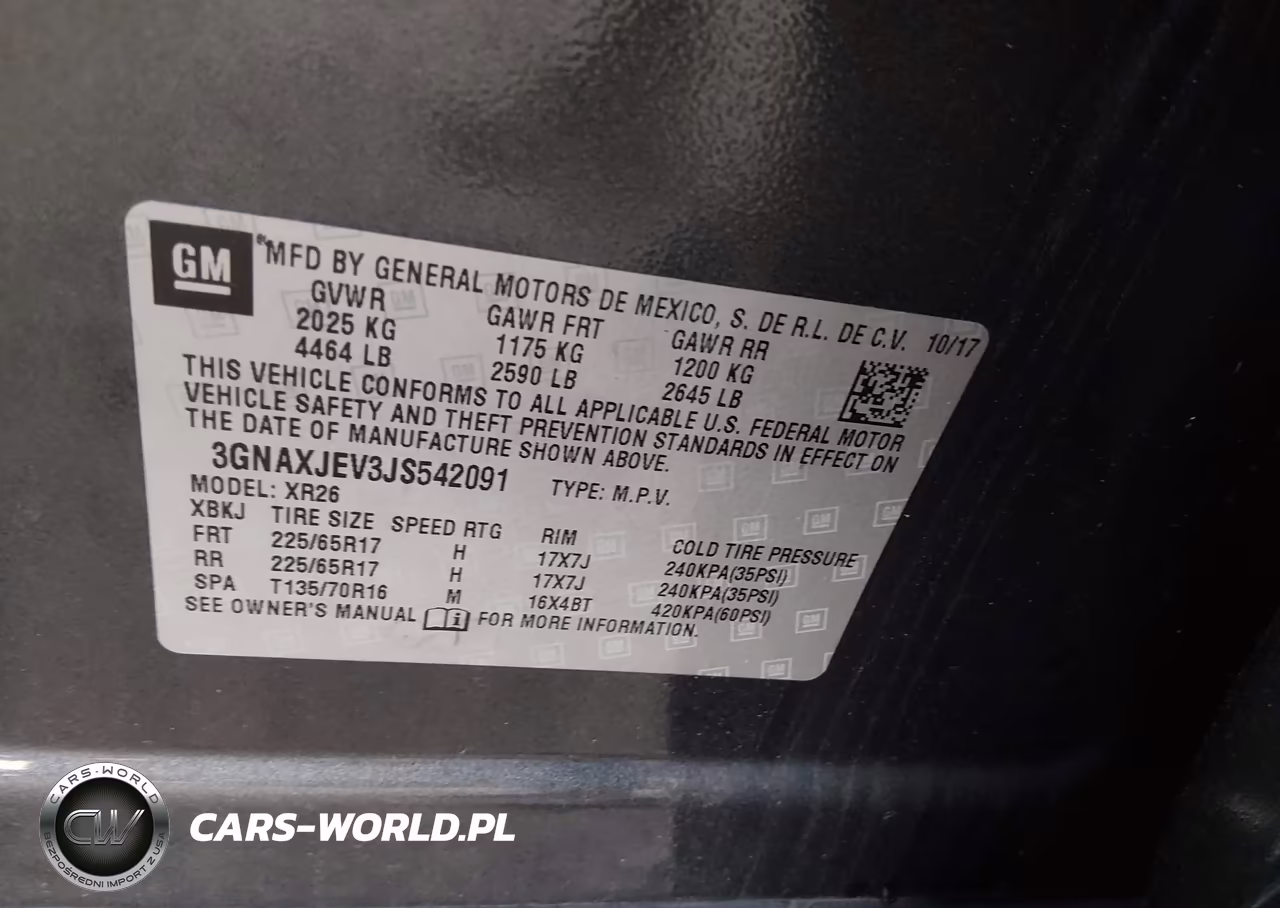2018 Chevrolet Equinox Lt VIN:3GNAXJEV3JS542091 - 9